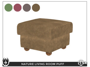 Sims 4 — Nature Living Room Puff by nemesis_im — Puff from Nature Living Room Set - 4 Colors - Base Game Compatible