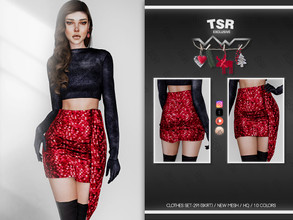Sims 4 — CLOTHES SET-291 (SKIRT) BD845 by busra-tr — 10 colors Adult-Elder-Teen-Young Adult For Female Custom thumbnail
