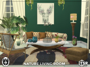 Sims 4 — Nature Living Room Set by nemesis_im — Sets of furniture from Nature Living Room Set This set includes 7 items: