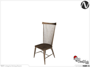 Sims 3 — Alegria Dining Chair by ArtVitalex — Christmas Collection | All rights reserved | Belong to 2022 ArtVitalex@TSR