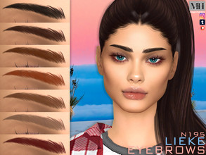 Sims 4 — Lieke Eyebrows N195 by MagicHand — Straight eyebrows in 13 colors - HQ Compatible. Preview - CAS thumbnail