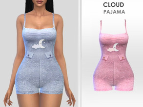 Sims 4 — Cloud Pajama by Puresim — Pajama outfit in 3 swatches.