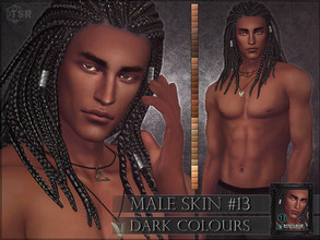 Sims 4 — Male skin 13 - Medium and dark colours by RemusSirion — Full-coverage skin for male sims in medium and dark