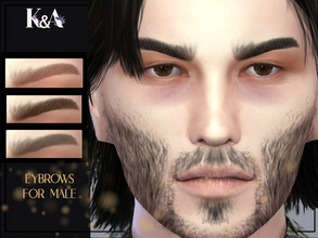 Sims 4 — Eyebrows for male by KyoukoAya — Male eyebrows by KyoukoAya