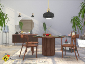 Sims 3 — Dover Dining Room by Onyxium — Onyxium@TSR Design Workshop Dining Room Collection | Belong To The 2022 Year