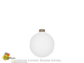 Sims 3 — Madison Glass Chubby Vase by Onyxium — Onyxium@TSR Design Workshop Living Room Collection | Belong To The 2022