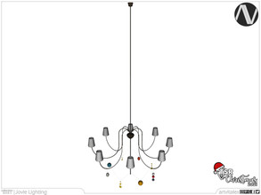 Sims 3 — Jovie Eight Spider Arm Ceiling Lamp Tall by ArtVitalex — Christmas Collection | All rights reserved | Belong to