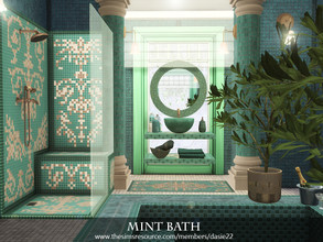 Sims 4 — Mint Bath by dasie22 — Mint Bath is a luxury, family bathroom. Please, use code "bb.moveobjects on"