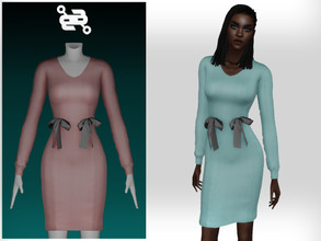 Sims 4 — Dress No.58 by BeatBBQ — - 8 Colors - All Texture Maps - New Mesh (All LODs) - Custom Thumbnail - HQ Compatible 