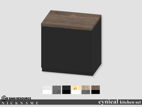 Sims 4 — cynical kitchen set_counter by NICKNAME_sims4 — cynical kitchen set 10 package files. cynical kitchen