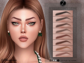Sims 4 — EYEBROWS Z54 by ZENX — -Base Game -All Age -For Female -20 colors -Works with all of skins -Compatible with HQ
