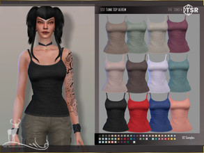 Sims 4 — TANK TOP AEREM by DanSimsFantasy — This tank top is basic and elemental in the wardrobe for you sims because you
