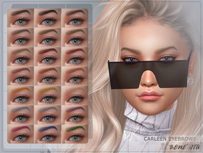 Sims 4 — Carleen Eyebrows [HQ]  by Benevita — Carleen Eyebrows HQ Mod Compatible 21 Swatches For Female and Male (Teen to
