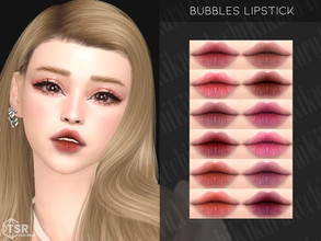 Sims 4 — Bubbles Lipstick by Kikuruacchi — - It is suitable for Female and Male. ( Teen to Elder ) - 12 swatches - HQ
