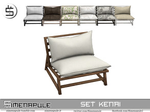 Sims 4 — Set Kenai Armchair by Simenapule — Set Kenai Armchair 7 colors.
