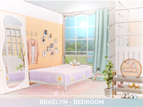 Sims 4 — Braelyn Bedroom - TSR Only CC by Mini_Simmer — Room type: Bedroom Size: 6x5 Price: $6,302 Wall Height: Short