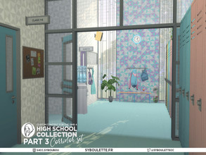 Sims 4 — Patreon release - High school Corridor set part 3 by Syboubou — This is a set that came with the release of the