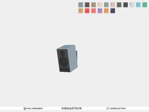 Sims 4 — Highschool corridor - Speaker by Syboubou — This is a speaker available in various color. Functional with high