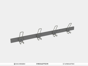 Sims 4 — Highschool Corridor - Coat rail by Syboubou — Wall coat rail.