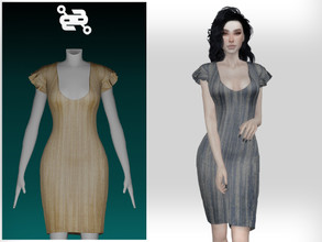 Sims 4 — Dress No.60 by BeatBBQ — - 8 Colors - All Texture Maps - New Mesh (All LODs) - Custom Thumbnail - HQ Compatible 