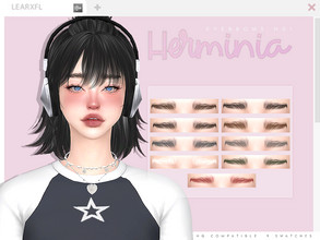 Sims 4 — Herminia Eyebrows N1 by Learxfl — TSR EXCLUSIVE CONTENT - 9 swatches - Base Game Compatible - HQ Compatible -