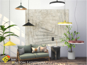 Sims 4 — Haltom Lightings by Onyxium — Onyxium@TSR Design Workshop Lighting Collection | Belong To The 2022 Year