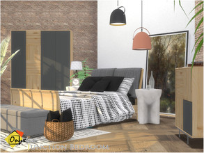 Sims 4 — Junction Bedroom by Onyxium — Onyxium@TSR Design Workshop Bedroom Collection | Belong To The 2022 Year