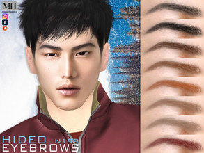 Sims 4 — Hideo Eyebrows N199 by MagicHand — Asian eyebrows in 13 colors - HQ Compatible. Preview - CAS thumbnail Pictures