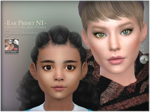 Sims 4 — Ears' Preset N1 by BAkalia — Hello :) -New Ears' Preset -Unisex -All Ages This preset you can find it when
