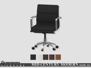 Sims 4 — MID CENTURY MODERN study set_desk chair by NICKNAME_sims4 — MID CENTURY MODERN study set 10 package files. MID