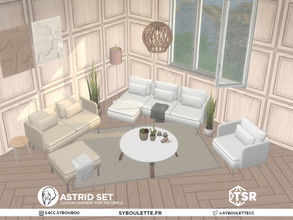 Sims 4 — Astrid livingroom set - Part 1: Sofas by Syboubou — This is a modern and contemporary living room that started