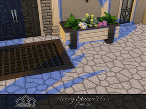 Sims 4 — HeavyStuccoPlainFloors_1 by Emerald — Stucco is a traditional masonry cement base plaster. Will accent and