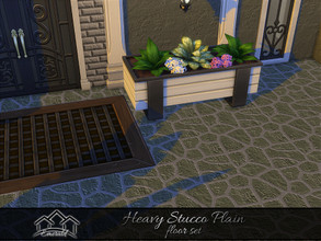 Sims 4 — HeavyStuccoPlainFloors_4 by Emerald — Stucco is a traditional masonry cement base plaster. Will accent and