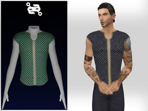 Sims 4 — Male Top No.8 by BeatBBQ — - 8 Colors - All Texture Maps - New Mesh (All LODs) - Custom Thumbnail - HQ