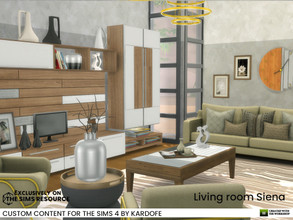 Sims 4 — Living room Siena by kardofe — Living room in contemporary style, In this first part we have the sofa, the