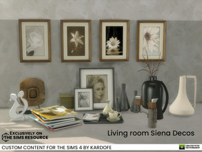 Sims 4 — Living room Siena Decos by kardofe — Siena room decorations, many beautiful and modern decorative objects to