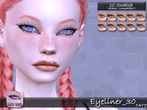 Sims 4 — Eyeliner_30 by tatygagg — New eyeliner for your sims. - Female, Male - Human, Alien - Teen to Elder - Hq