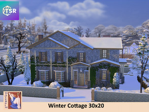 Sims 4 — ws Winter Cottage No CC by watersim44 — Welcome in this Winter Cottage. Living, Kitchen, Dining, Bath- and