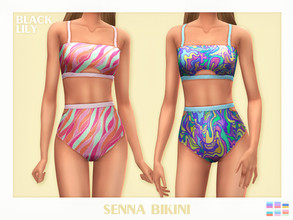 Sims 4 — Senna Bikini by Black_Lily — YA/A/Teen 6 Swatches New item