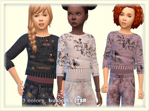 Sims 4 — Shirt Fairy  by bukovka — T-shirt just for girls, kids. Installed autonomously, suitable for the base game, 3