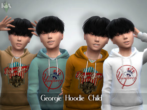 Sims 4 — Georgie Hoodie by KyoukoAya — Child Hoodie 10 Swatches by KyoukoAya