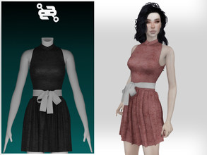 Sims 4 — Dress No.61 by BeatBBQ — - 8 Colors - All Texture Maps - New Mesh (All LODs) - Custom Thumbnail - HQ Compatible