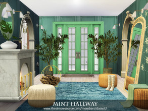 Sims 4 — Mint Hallway by dasie22 — Mint Hallway is an elegant room. The pictures show how the room looks like in Mint