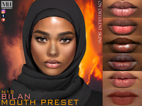 Sims 4 — Bilan Mouth Preset N12 by MagicHand — Juicy lips for Teens to Elders (can be used on males too). Click on the