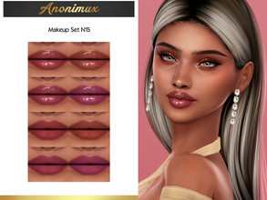 Sims 4 — Makeup Set N15 - Lips by Anonimux_Simmer — - 8 Swatches - HQ - Thanks to all CC creators - I hope you enjoy