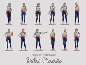 Sims 4 — Solo photo shoot Poses by toysofdukeness — All in one Poses.(47 poses)