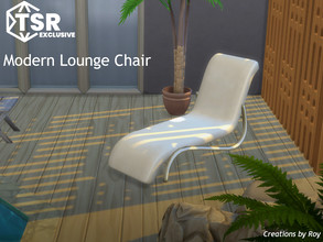 Sims 4 — Modern Lounge Chair by RoyIMVU — Lounging just feels luxurious. 