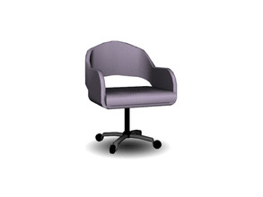 Sims 4 — Modern Home Office Chair by Angela — Modern Home Office Chair. Made of plastic, steel and fabric. 