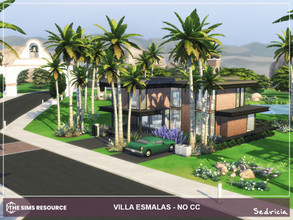 Sims 4 — Villa Esmalas NoCC by Sedricia — Villa Esmalas NoCC Sultry Springside, Oasis Springs Modern Family Villa Full