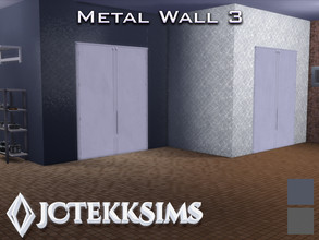 Sims 4 — Metal Wall 3 by JCTekkSims — Created with love by your friendly neighborhood creator, JCTekkSims.